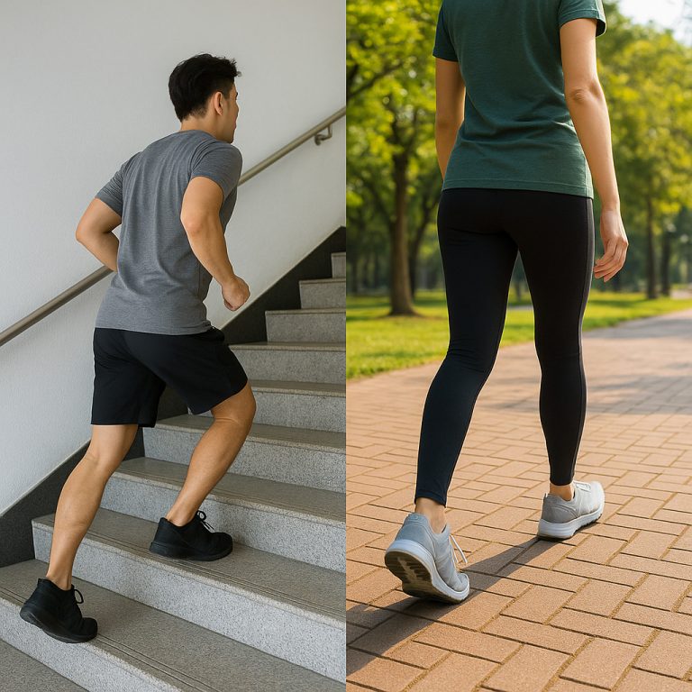 계단 오르기와 걷기