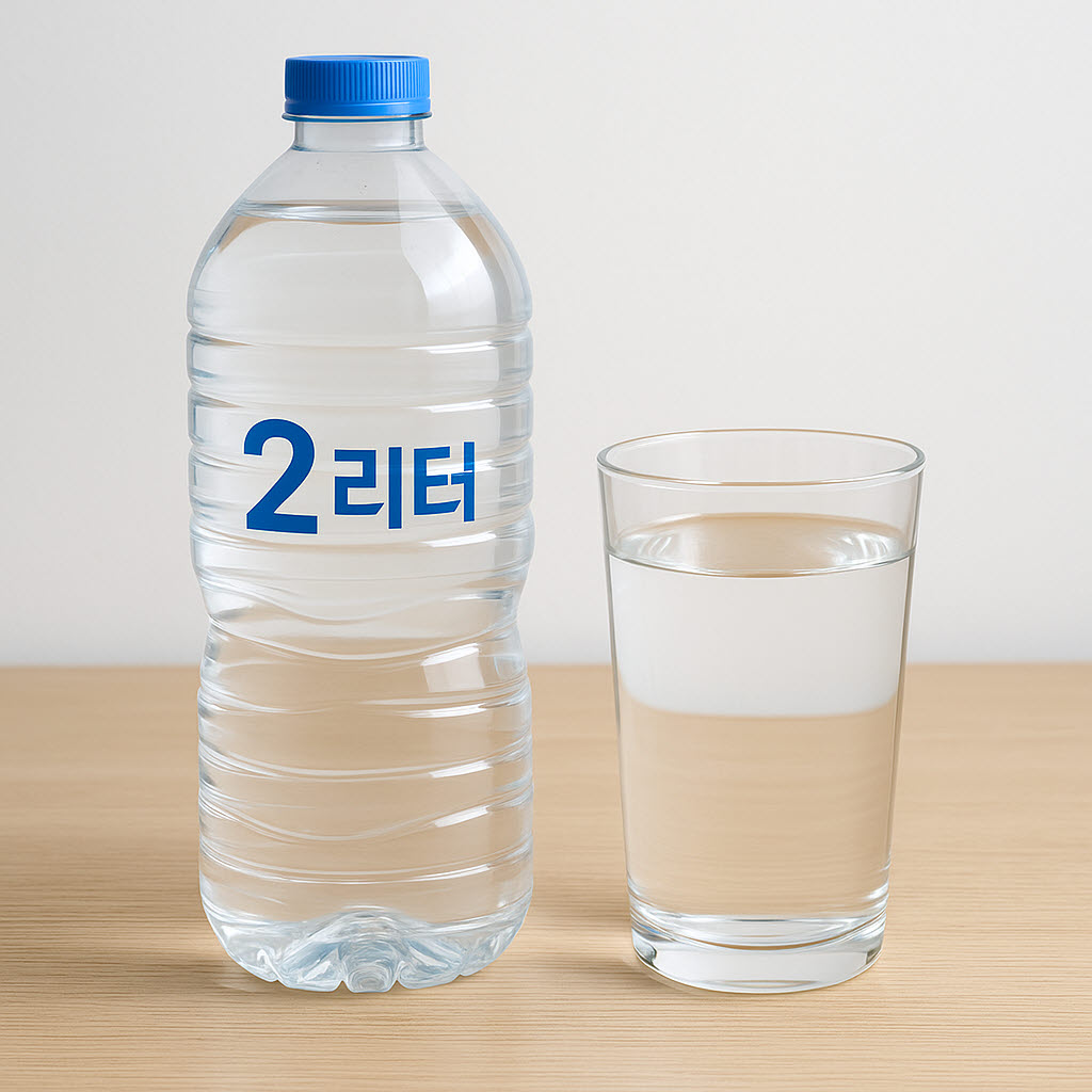 물 하루 2리터