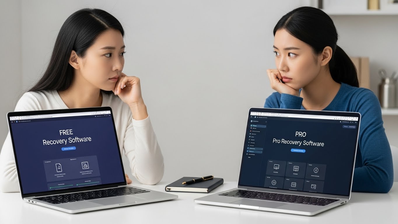 무료 vs 유료 파일 복구 프로그램 비교